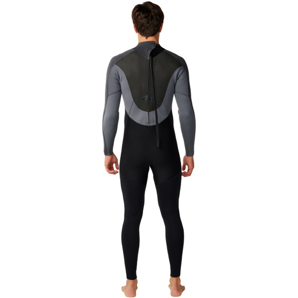2026 Rip Curl Mens Omega 3/2mm Back Zip Wetsuit 189MFS - Grey
